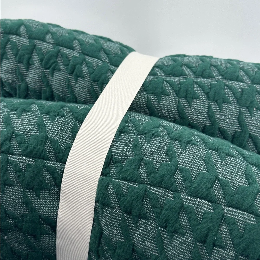 Anthropologie Aphorism Green Houndstooth Pillow Set New‎